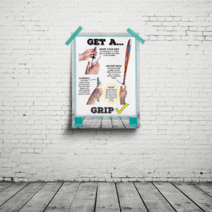 Off The Wall Squash - Grip Poster - Coaching Resources